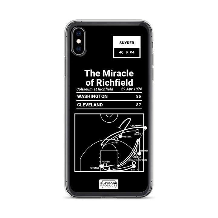 Cleveland Cavaliers Greatest Plays iPhone Case: The Miracle of Richfield (1976)