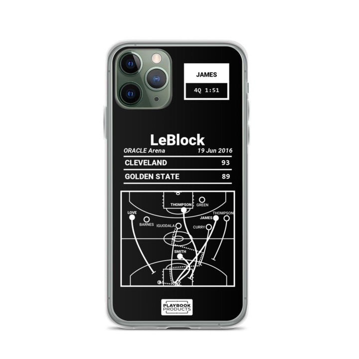 Cleveland Cavaliers Greatest Plays iPhone Case: LeBlock (2016)