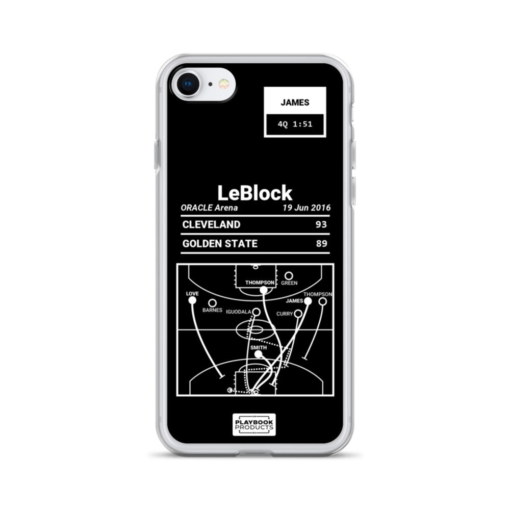 Cleveland Cavaliers Greatest Plays iPhone Case: LeBlock (2016)