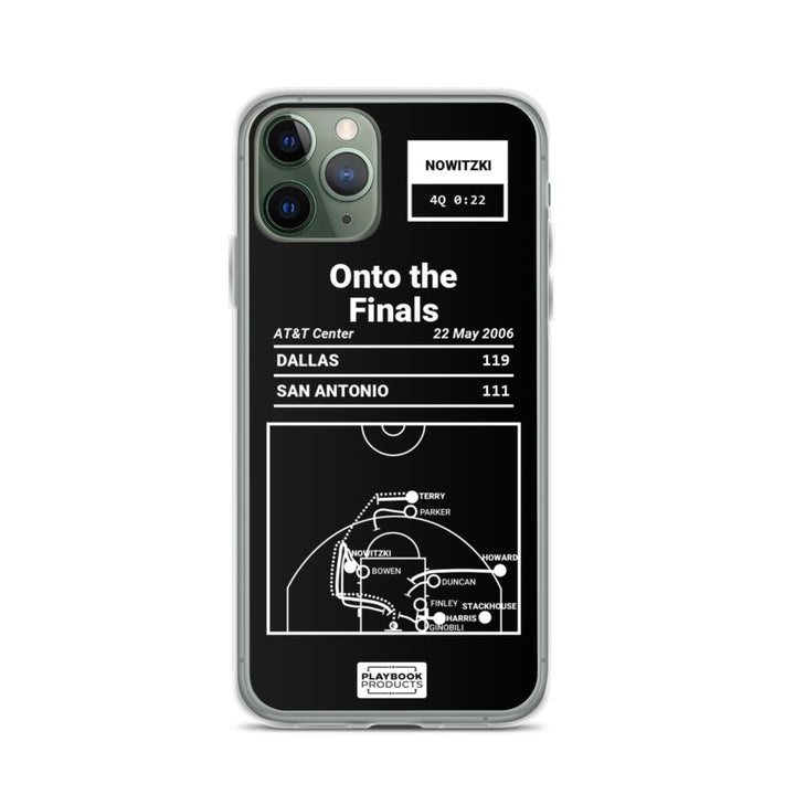 Dallas Mavericks Greatest Plays iPhone Case: Onto the Finals (2006)