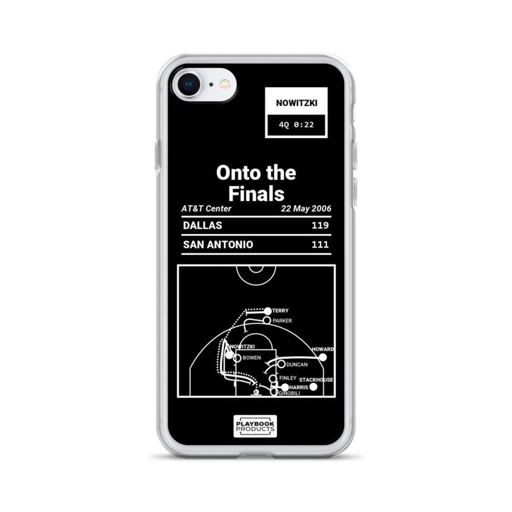 Dallas Mavericks Greatest Plays iPhone Case: Onto the Finals (2006)