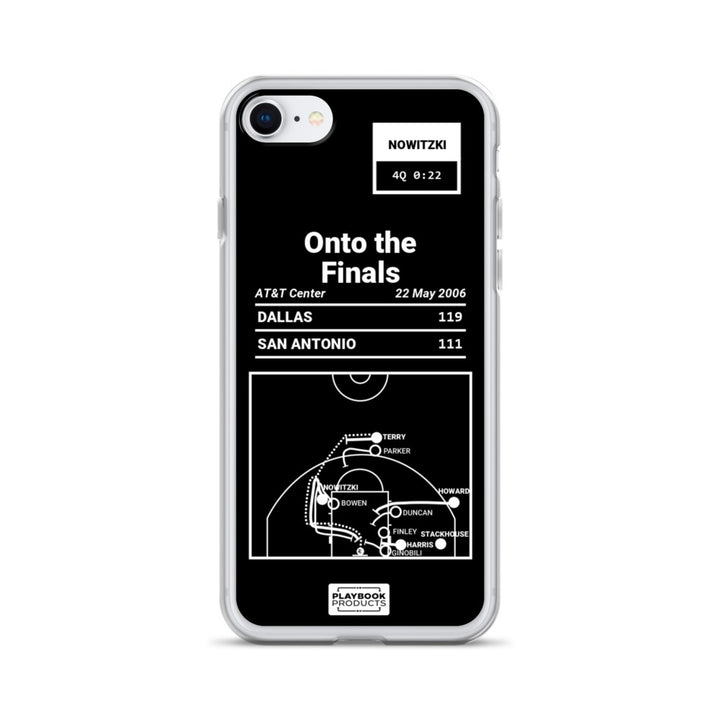 Dallas Mavericks Greatest Plays iPhone Case: Onto the Finals (2006)