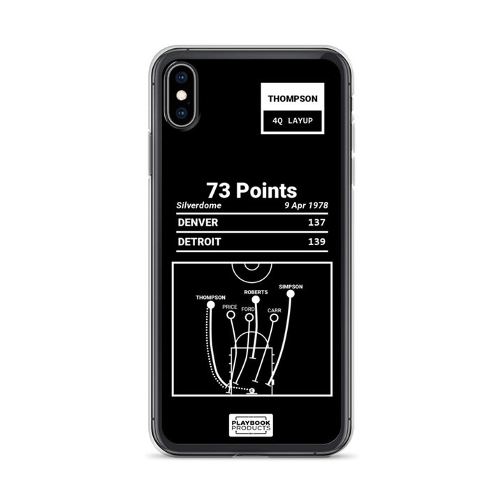 Denver Nuggets Greatest Plays iPhone Case: 73 Points (1978)