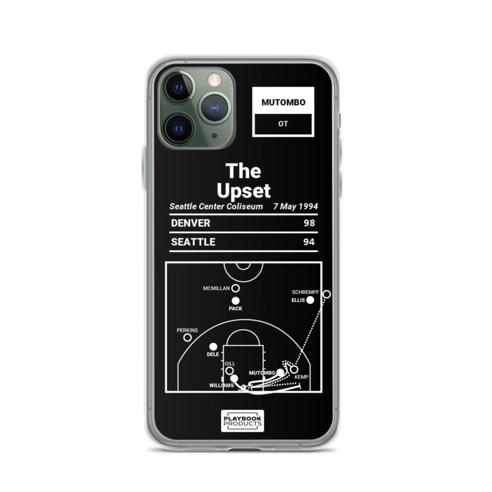 Denver Nuggets Greatest Plays iPhone Case: The Upset (1994)