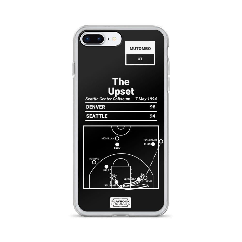 Denver Nuggets Greatest Plays iPhone Case: The Upset (1994)
