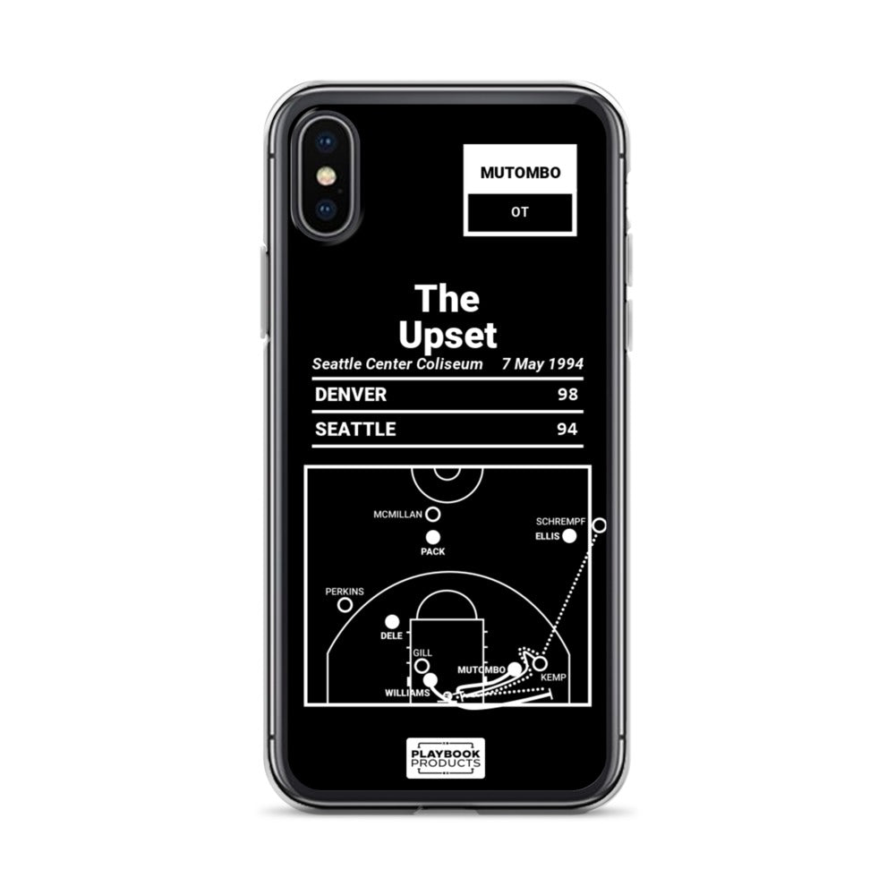 Denver Nuggets Greatest Plays iPhone Case: The Upset (1994)