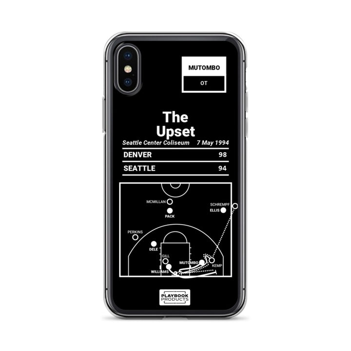 Denver Nuggets Greatest Plays iPhone Case: The Upset (1994)