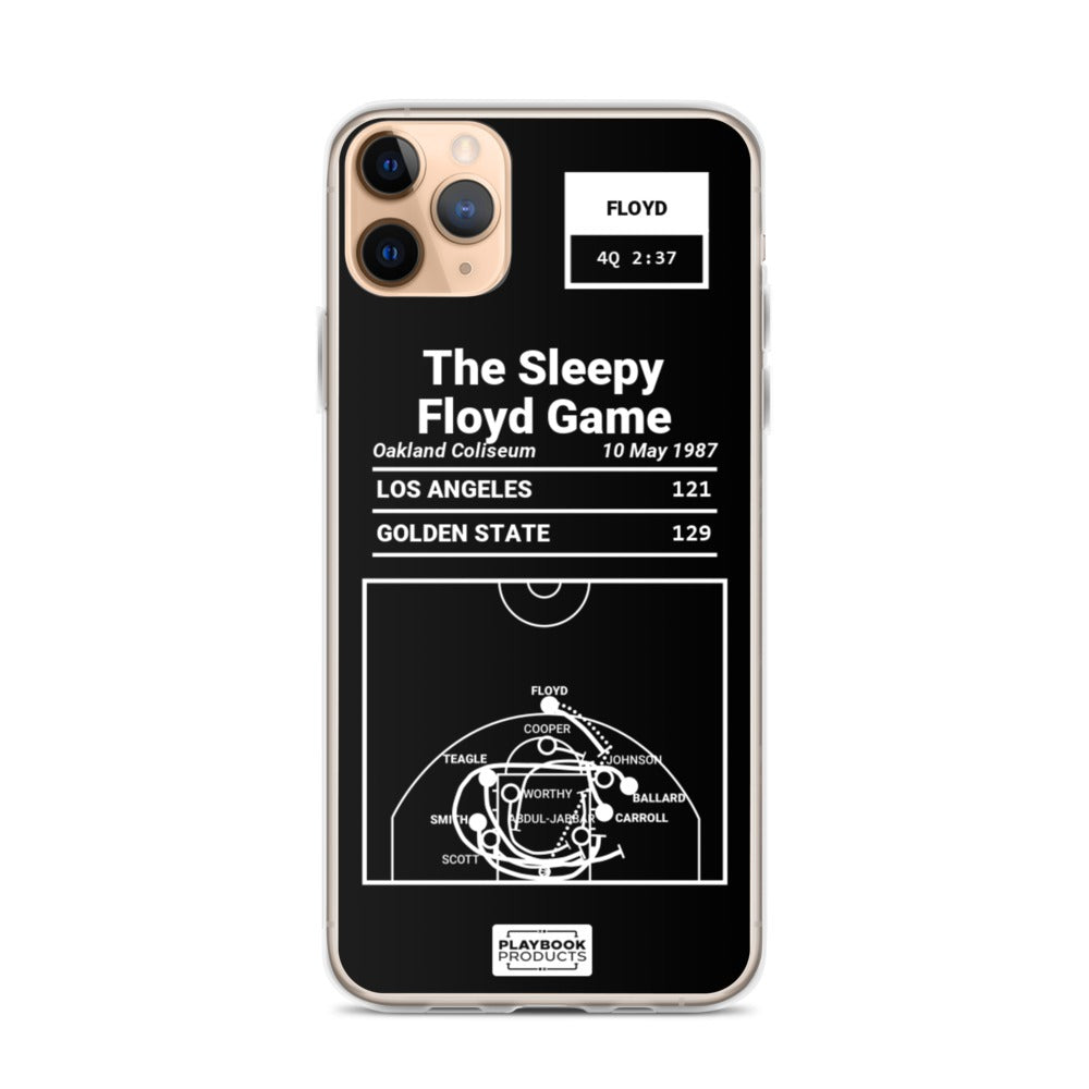 Golden State Warriors Greatest Plays iPhone Case: The Sleepy Floyd Game (1987)