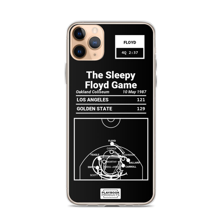 Golden State Warriors Greatest Plays iPhone Case: The Sleepy Floyd Game (1987)