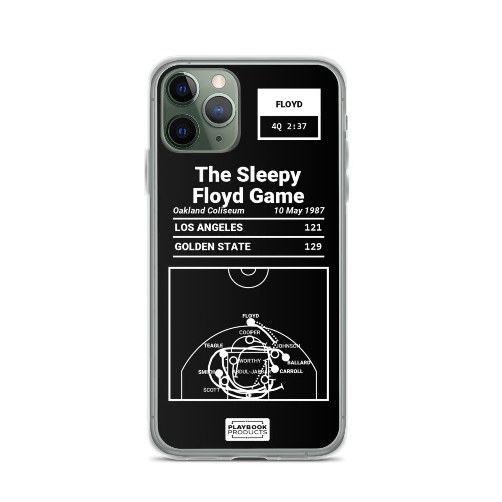 Golden State Warriors Greatest Plays iPhone Case: The Sleepy Floyd Game (1987)