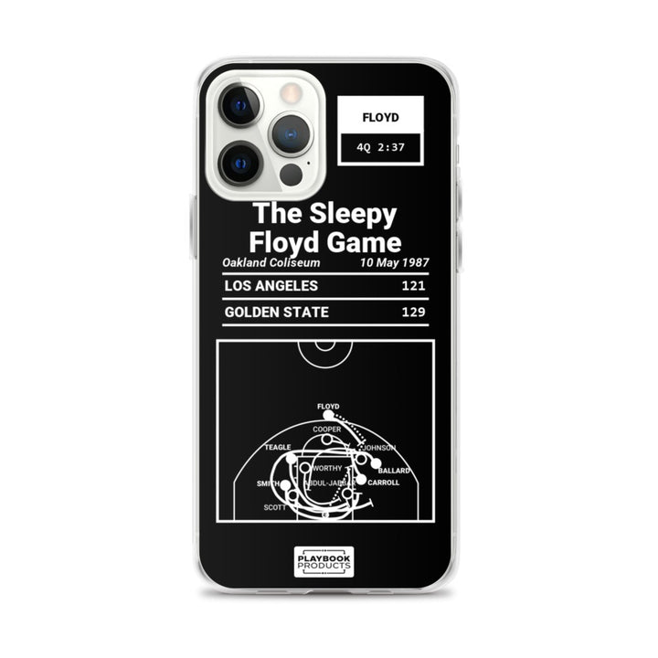 Golden State Warriors Greatest Plays iPhone Case: The Sleepy Floyd Game (1987)