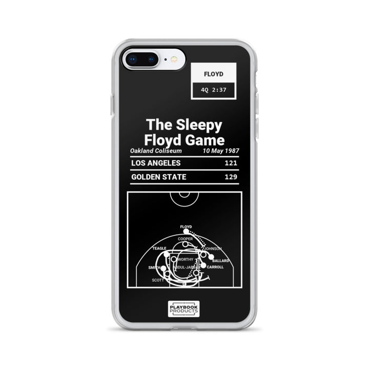 Golden State Warriors Greatest Plays iPhone Case: The Sleepy Floyd Game (1987)
