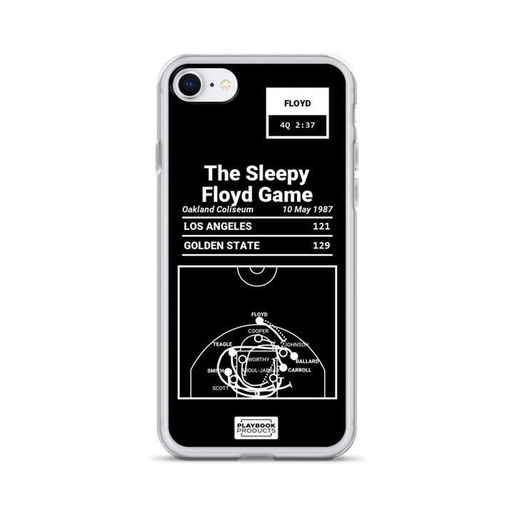 Golden State Warriors Greatest Plays iPhone Case: The Sleepy Floyd Game (1987)