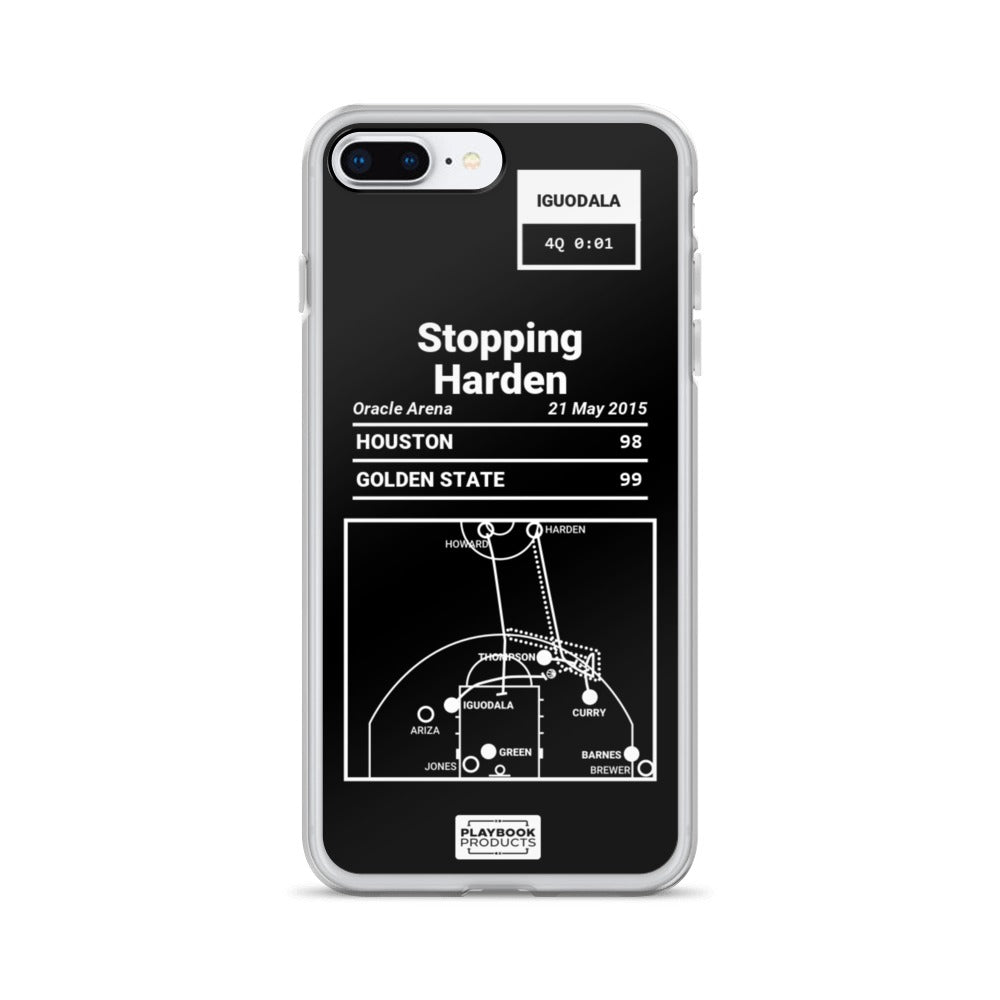 Golden State Warriors Greatest Plays iPhone Case: Stopping Harden (2015)