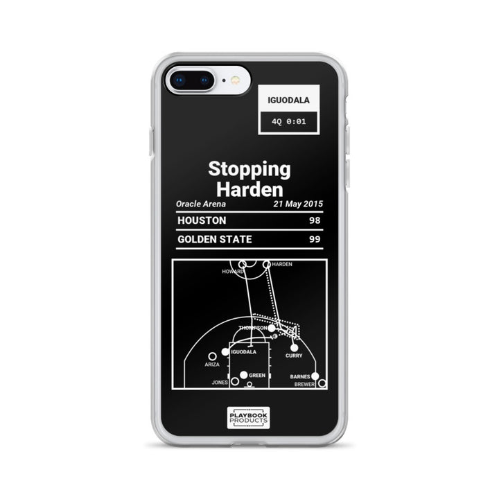 Golden State Warriors Greatest Plays iPhone Case: Stopping Harden (2015)