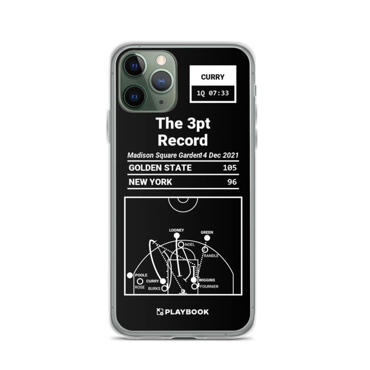Golden State Warriors Greatest Plays iPhone Case: The 3pt Record (2021)