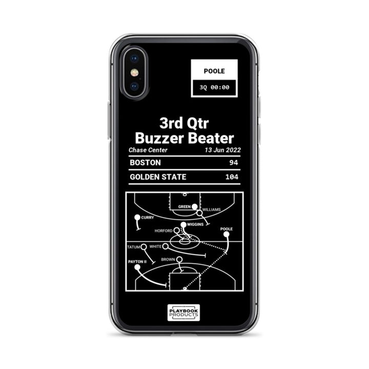 Golden State Warriors Greatest Plays iPhone Case: 3rd Qtr Buzzer Beater (2022)