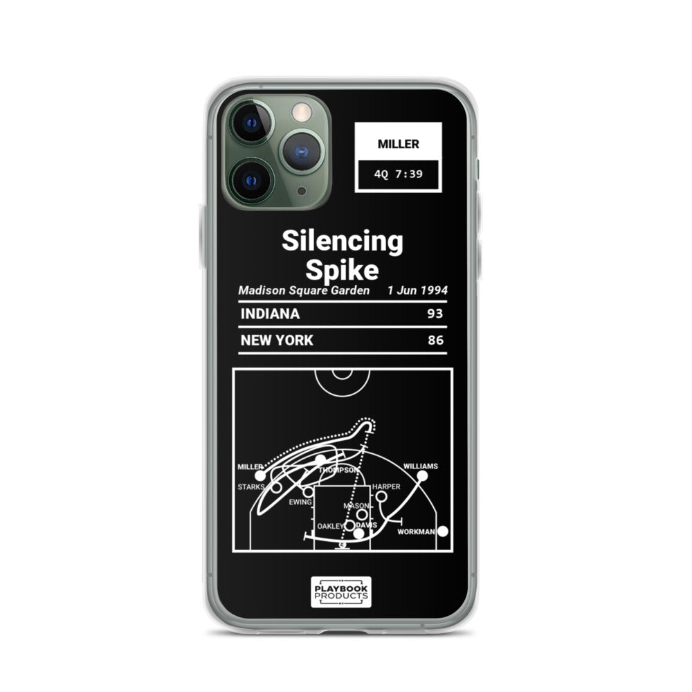 Indiana Pacers Greatest Plays iPhone Case: Silencing Spike (1994)