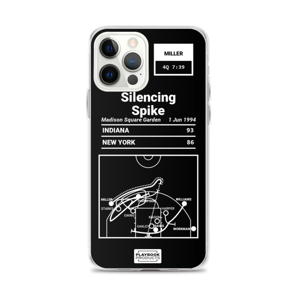 Indiana Pacers Greatest Plays iPhone Case: Silencing Spike (1994)