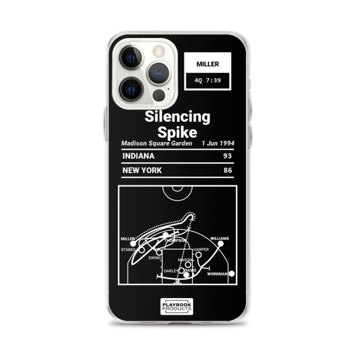 Indiana Pacers Greatest Plays iPhone Case: Silencing Spike (1994)