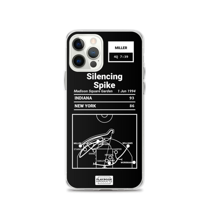 Indiana Pacers Greatest Plays iPhone Case: Silencing Spike (1994)