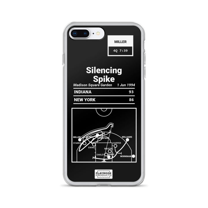 Indiana Pacers Greatest Plays iPhone Case: Silencing Spike (1994)