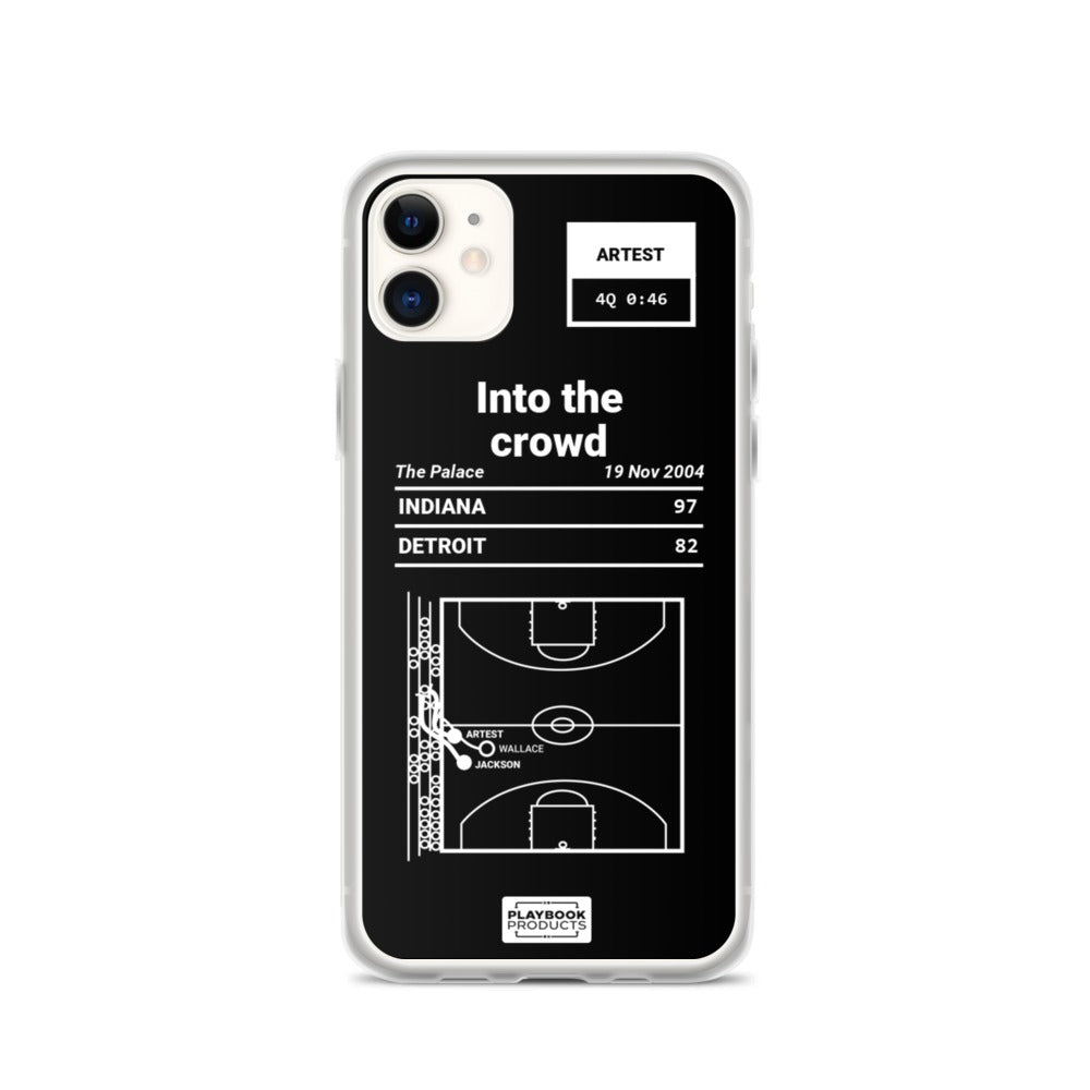 Oddest Pacers Plays iPhone Case: Into the crowd (2004)