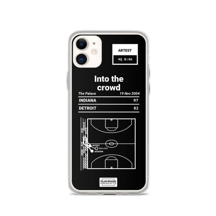 Oddest Pacers Plays iPhone Case: Into the crowd (2004)