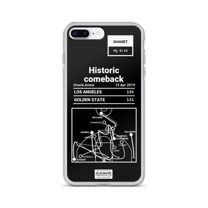 LA Clippers Greatest Plays iPhone Case: Historic comeback (2019)