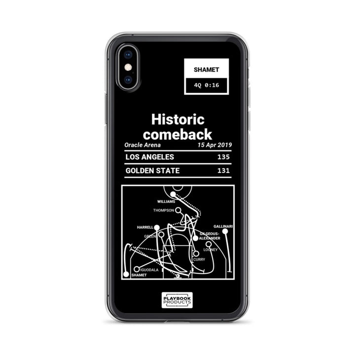 LA Clippers Greatest Plays iPhone Case: Historic comeback (2019)