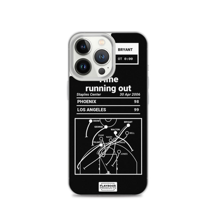 Los Angeles Lakers Greatest Plays iPhone Case: Time running out (2006)