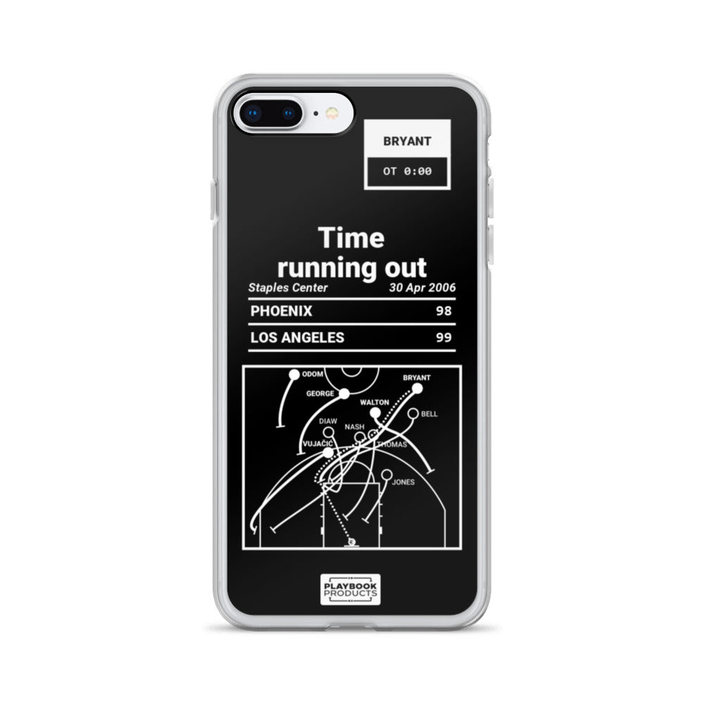 Los Angeles Lakers Greatest Plays iPhone Case: Time running out (2006)