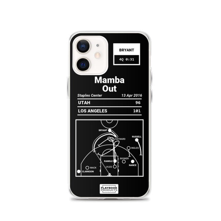Los Angeles Lakers Greatest Plays iPhone Case: Mamba Out (2016)