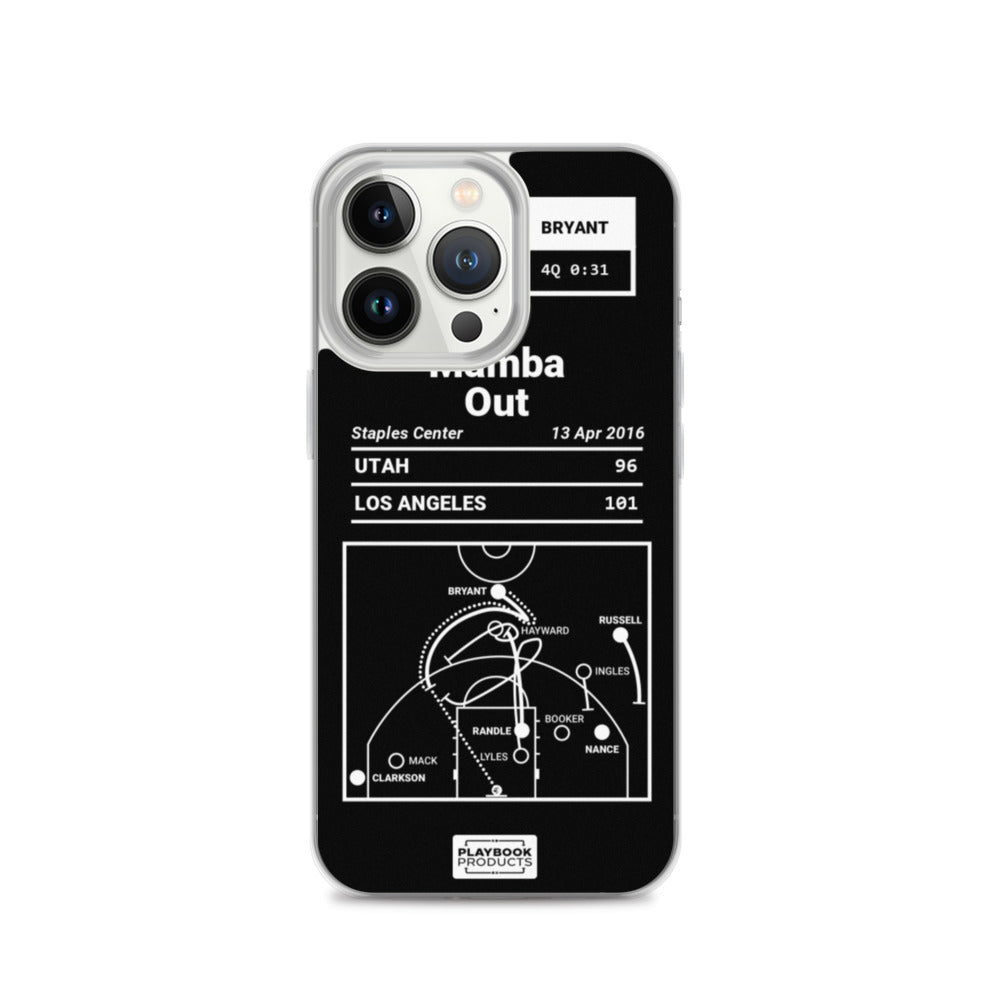 Los Angeles Lakers Greatest Plays iPhone Case: Mamba Out (2016)