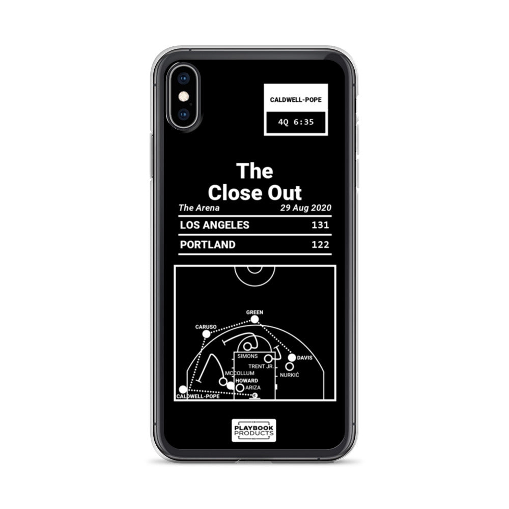 Los Angeles Lakers Greatest Plays iPhone Case: The Close Out (2020)
