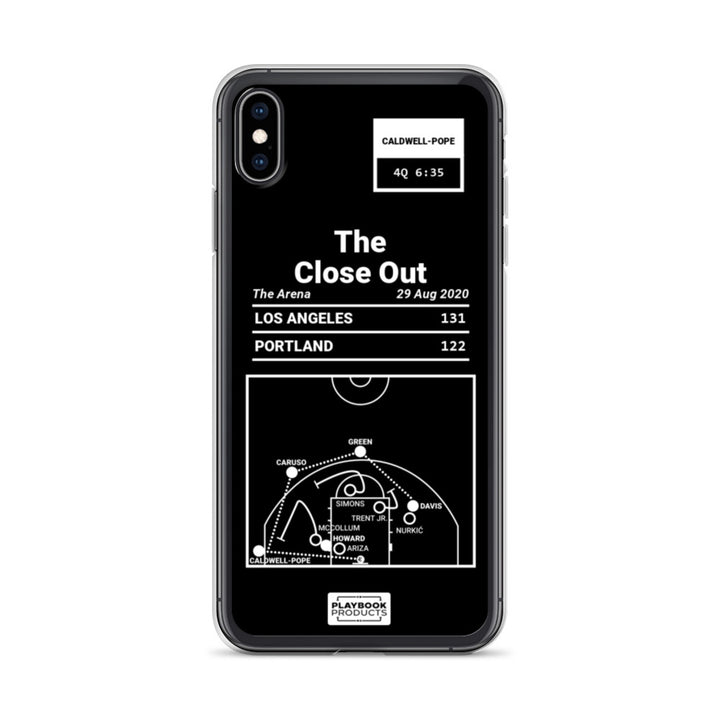 Los Angeles Lakers Greatest Plays iPhone Case: The Close Out (2020)