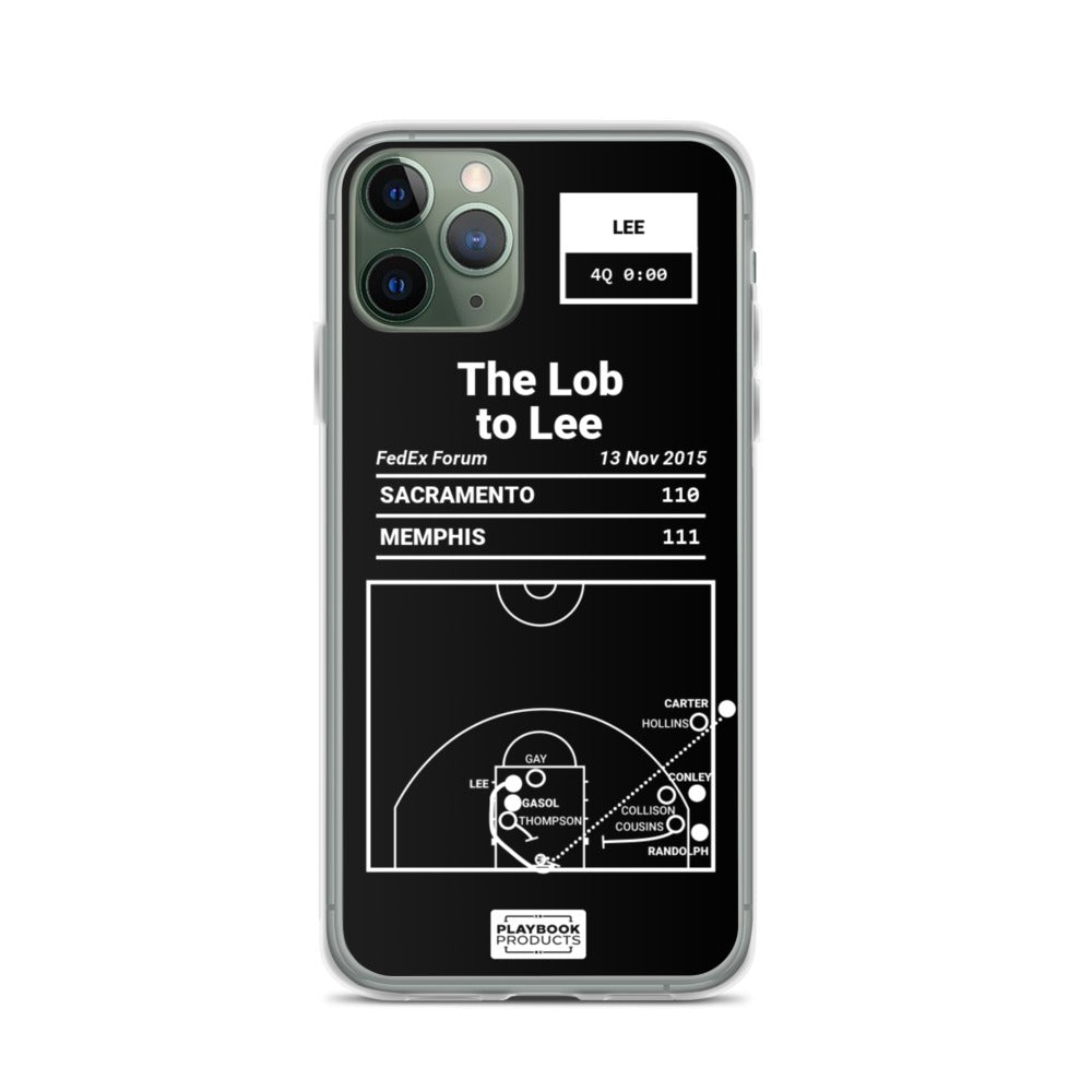 Memphis Grizzlies Greatest Plays iPhone Case: The Lob to Lee (2015)