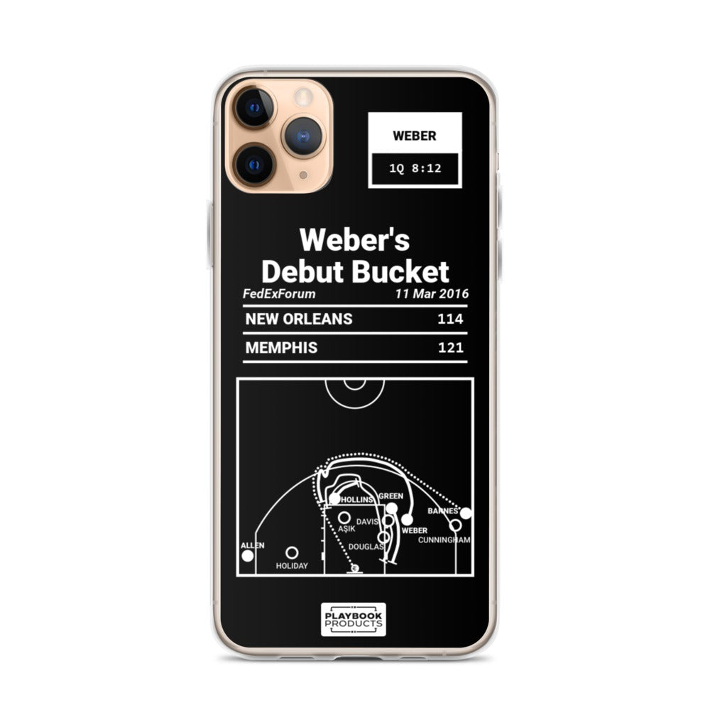 Memphis Grizzlies Greatest Plays iPhone Case: Weber's Debut Bucket (2016)