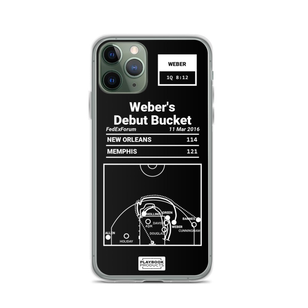 Memphis Grizzlies Greatest Plays iPhone Case: Weber's Debut Bucket (2016)