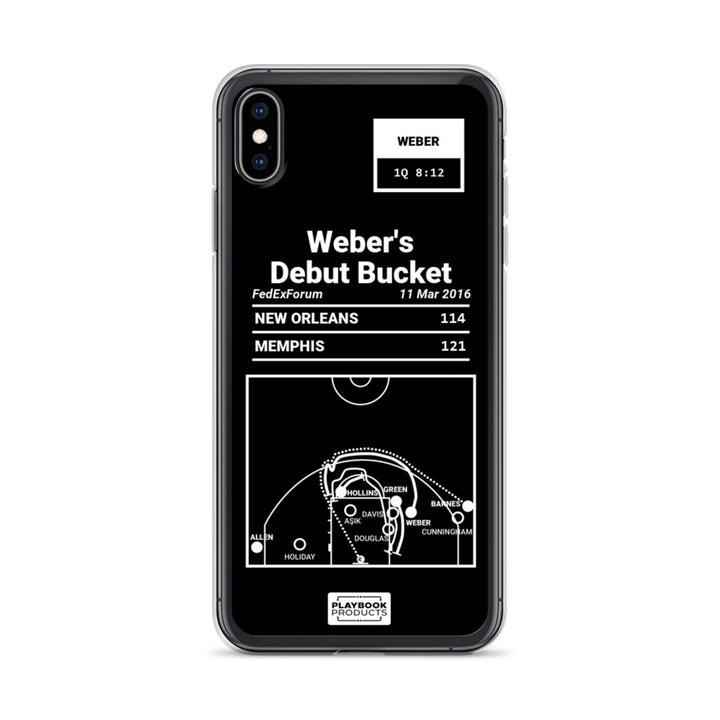 Memphis Grizzlies Greatest Plays iPhone Case: Weber's Debut Bucket (2016)