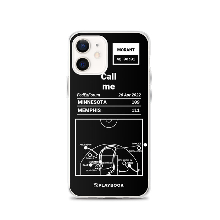 Memphis Grizzlies Greatest Plays iPhone Case: Call me (2022)