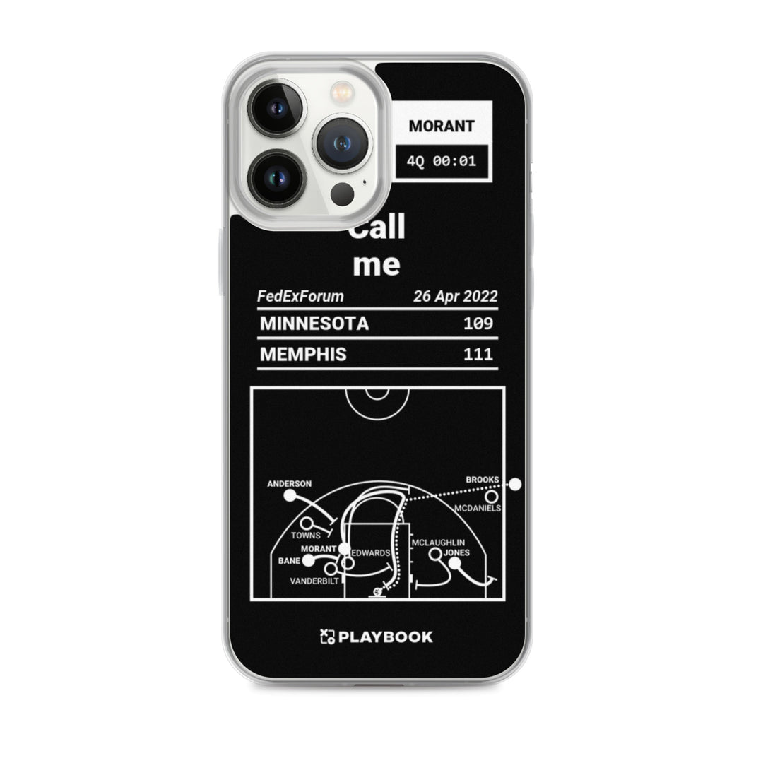 Memphis Grizzlies Greatest Plays iPhone Case: Call me (2022)