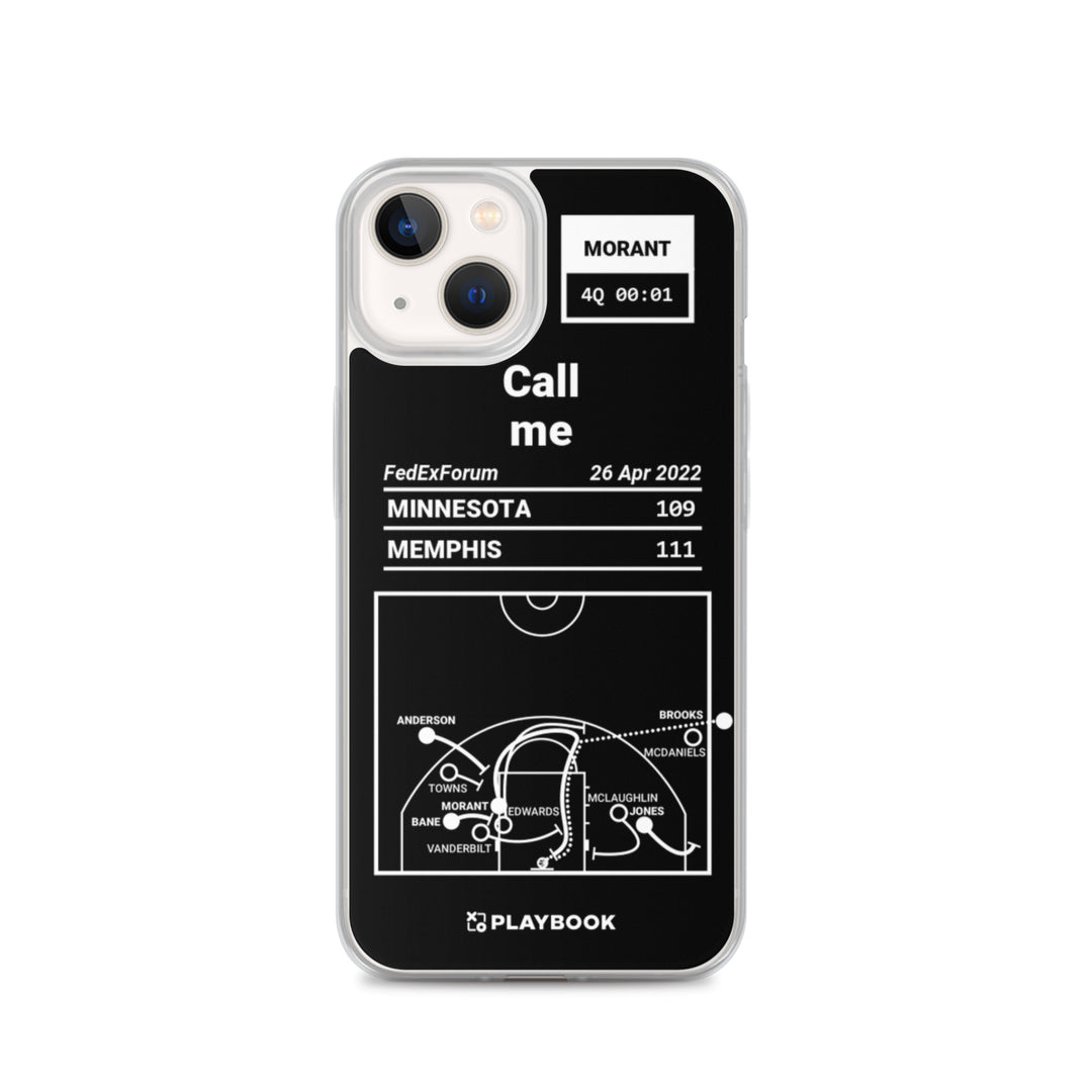 Memphis Grizzlies Greatest Plays iPhone Case: Call me (2022)