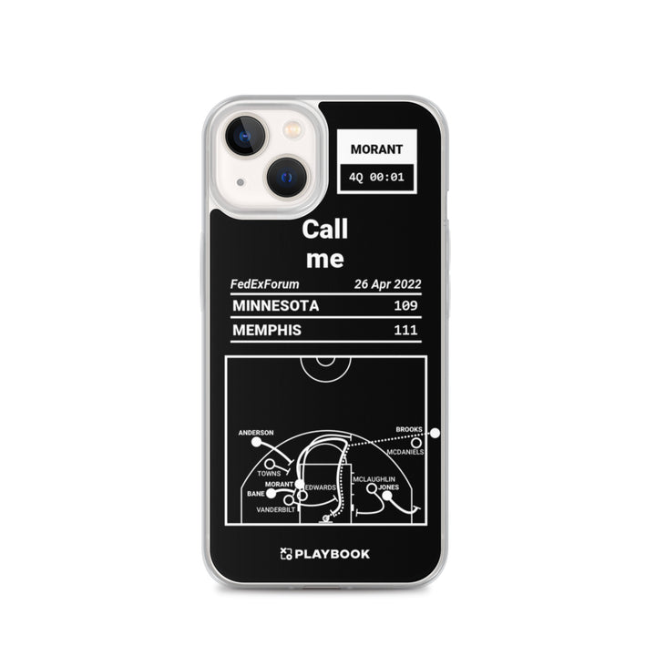 Memphis Grizzlies Greatest Plays iPhone Case: Call me (2022)