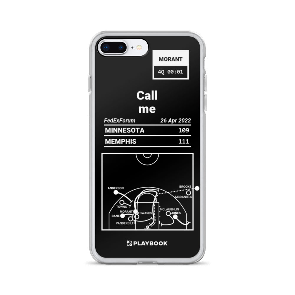 Memphis Grizzlies Greatest Plays iPhone Case: Call me (2022)