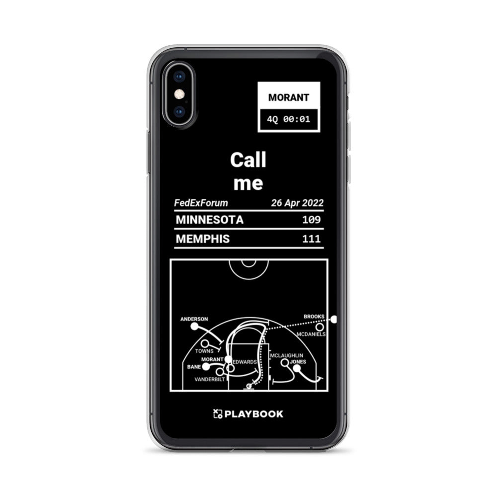 Memphis Grizzlies Greatest Plays iPhone Case: Call me (2022)