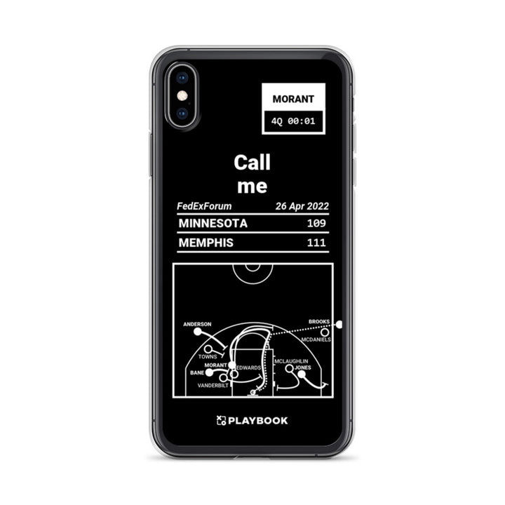 Memphis Grizzlies Greatest Plays iPhone Case: Call me (2022)