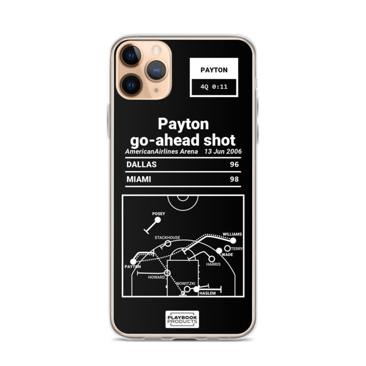 Miami Heat Greatest Plays iPhone Case: Payton go-ahead shot (2006)