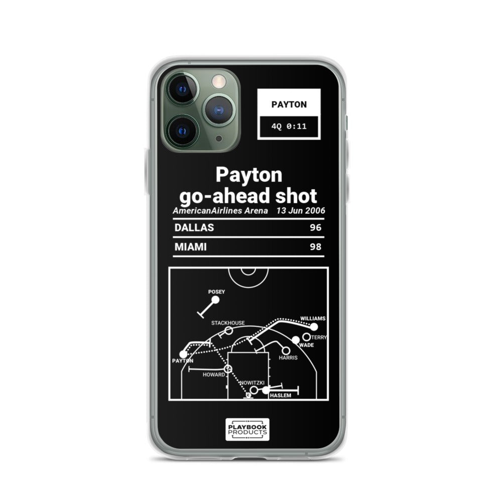 Miami Heat Greatest Plays iPhone Case: Payton go-ahead shot (2006)