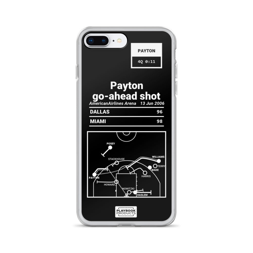 Miami Heat Greatest Plays iPhone Case: Payton go-ahead shot (2006)
